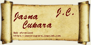 Jasna Cupara vizit kartica